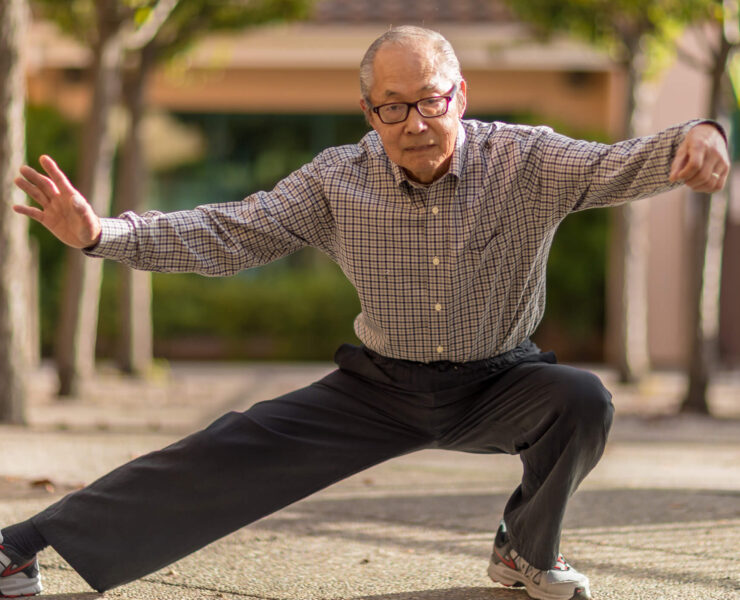Man practicing Tai Chi