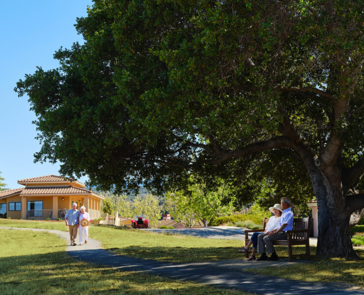 couples enjoying the campus