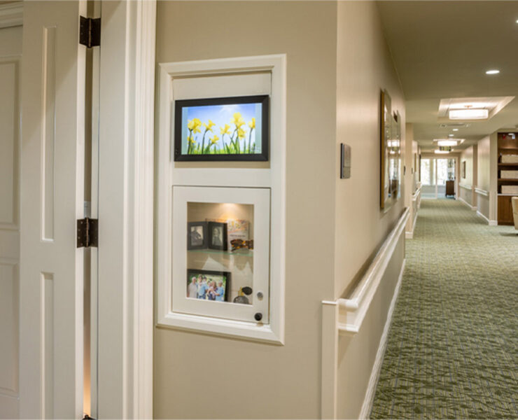 area outside resident's room