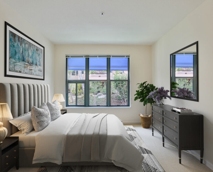 interior shot of a bedroom